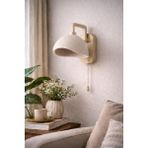 Limon 3D Desing Şarjlı Kablosuz Duvar Apliği LED Işıklı - Modern Başucu Lambası Dekoratif Lamba - Krem