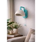 Limon 3D Desing Şarjlı Kablosuz Duvar Apliği LED Işıklı - Modern Başucu Lambası Dekoratif Lamba - Mavi