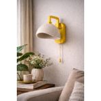 Limon 3D Desing Şarjlı Kablosuz Duvar Apliği LED Işıklı - Modern Başucu Lambası Dekoratif Lamba - Sarı