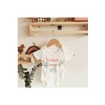 Limon 40 Günlük Oldum Yazılı Kısa Kol Organik Unisex Bebek Body Zıbın