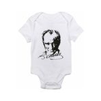 Limon Atatürk ve Imzası Baskılı Bebek Body
