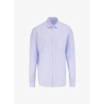 Limon Basic Gömlek Yaka Çizgili Mavi Erkek Gömlek MML4WM-GML9519