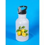 Limon Baskılı Matara Suluk 600 ml - Kız Çocuk Suluk, Kız Sulukları