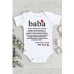 Limon Beyaz Doğumgünü Hediye Baba Unisex Bebek Zıbın Body