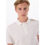 Limon Beyaz Erkek Basic Polo T-Shirt MML5SM-TST 9546