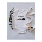 Limon Born For Adventure Yüzüklerin Efendisi Uzun Kol Organik Baskı Bebek Body