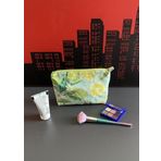 Limon Çiçeği Desenli Makyaj/El/Hediyelik/Çok Amaçlı Çanta