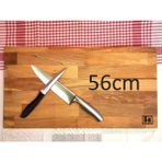 Limon Dekor 56x30 cm Profesyonel Şef Tipi Masif Kayın Ağacı Büyük Boy Doğrama ve Sunum Tahtası (30mm Kalınlık)
