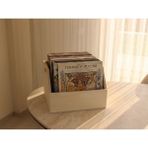 Limon Dekor Ahşap 12" Lp Plak Sandığı Boyasız Verniksiz - Organizer Kutu - Wooden 12" Lp Record Box - Naturel