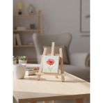 Limon Dekor Gürgen Ahşap Masaüstü Şövale - 37 cm Sanatçı Tipi Ressam ve Dekoratif Tablo Sergileme Standı - Resim, Fotoğraf ve Menü İçin Pürüzsüz Ahşap Ayak