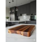 Limon Dekor Premium Akasya Masif Ahşap Kesme ve Sunum Tahtası - 39x22 cm - 34 mm Ekstra Kalın Kasap Bloğu