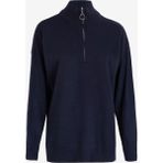 Limon Dik Yaka Düz Düz Lacivert Kazak Kadın ML4WL-KZK9007 - XL