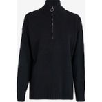 Limon Dik Yaka Düz Düz Siyah Kazak Kadın ML4WL-KZK9007 - XS