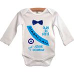 Limon Erkek Bebek Beyaz Sünnet Kıyafeti Uzun Kollu - 0 - 3 Ay