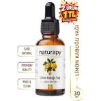 Limon Kabuğu Yağı (Lemon Peel Oil) Uçucu Yağ 30 ml Damlalıklı Cam Şişe