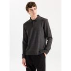 Limon Polo Yaka Basic Düz Antrasit Erkek Kazak MML5WM-KZK9528 - XL