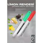 Limon Rendesi - Uzun Peynir Çikolata Sarımsak Rendesi 2 Li Set 721979
