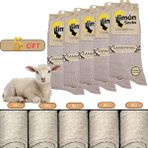 Limon Socks Kışlık Lambswool Yün Çorabı (5 Çift) Kadın ve Erkekler Için Termal Özellikli Kalın Çorap - 40 - 44 - Bej