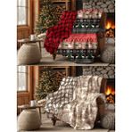 Limon Soft Çok Avantajlı 2'li Yılbaşı Battaniyesi Tv Battaniyesi - 140 x 190 cm - Renkli