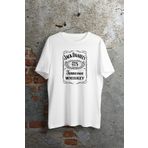 Limon Unisex Beyaz Jack Daniels Baskılı Tshirt