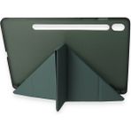 Lims Store Newface Samsung Galaxy T870 Tab S7 11 Kılıf Kalemlikli Mars Tablet Kılıfı - Koyu Yeşil