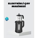 Lims Store Sinbo Elektrikli Çay Makinesi 1.7 L Su Isıtıcı ve Cam Demlikli Güvenli Kullanım