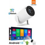 Limui Pro 2026 Yeni Versiyon HY300 Pro Plus Projeksiyon – Yüksek Parlaklık, 4K Destekli, Wifi + Bt5.2, Android 13 - BEYAZ - WT - 01