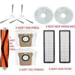 Lin Grup Dreame Bot L10S Pro L10S Ultra Robot Süpürge Uyumlu Yedek Parça, Yan Fırça, Filtre, Paspas, Toz Torbası