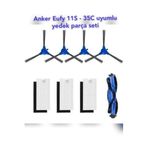 Lin Grup Eufy Robovac 11S, 15T, 30C, 15C, 25C, 35C Modeli Ile Uyumlu Yedek Hepa Filtre Fırça Seti.