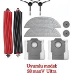 LİN GRUP ROBOROCK S8 MaxV Ultra modeli ile uyumlu yedek parça seti
