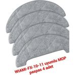 Lin Grup Wiami Fx-10 Ve Fx-11 Uyumlu 4 Adet Mop Paspas Bezi Mikrofiber