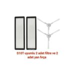 Lin Grup Xiaomi S10T Model Stfcr01Sz Uyumlu Filtre Yan Fırça Yedek