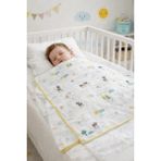 Lina Baby Bloom Geyik ve Çiçek Desenli % 100 Organik Pamuk (80 CMX80 Cm)Çok Amaçlı Müslin Bezi Örtü Battaniye - Açık Sarı - 80x90cm