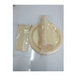 Lina HD 25li Plastik Tabak Bardak Çatal Set