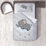 Lina Home Bebek, Çocuk Odası Micro Pamuk Saten Tek Kişilik Çarşafsız Nevresim Takımı Model 00067 - Renkli - 160 x 220 cm