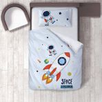 Lina Home Bebek, Çocuk Odası Micro Pamuk Saten Tek Kişilik Çarşafsız Nevresim Takımı Model 00112 - Renkli - 160 x 220 cm