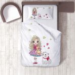 Lina Home Bebek, Çocuk Odası Micro Pamuk Saten Tek Kişilik Çarşafsız Nevresim Takımı Model 00154 - Renkli - 160 x 220 cm