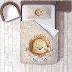 Lina Home Bebek, Çocuk Odası Micro Pamuk Saten Tek Kişilik Çarşafsız Nevresim Takımı Model 00162 - Renkli - 160 x 220 cm