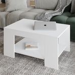 Lina Orta Sehpa – Modern Minimal Tasarım, Beyaz