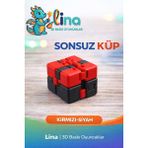 Lina Sonsuz Küp - Stres Azaltıcı Viral Oyuncak - Çoklu Renk - Kırmızı - Siyah