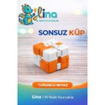 Lina Sonsuz Küp - Stres Azaltıcı Viral Oyuncak - Çoklu Renk - Turuncu - Beyaz