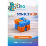 Lina Sonsuz Küp - Stres Azaltıcı Viral Oyuncak - Çoklu Renk - Turuncu - Mavi