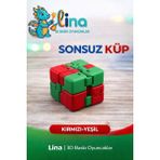 Lina Sonsuz Küp - Stres Azaltıcı Viral Oyuncak - Çoklu Renk - Yeşil - Kırmızı