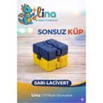 Lina Sonsuz Küp - Stres Azaltıcı Viral Oyuncak - Taraftar Renk - Sarı - Lacivert