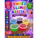 Lina Star Slime Kristal 5’li Set – Parlak Şeffaf Yumuşak Esnek Slime Oyuncak