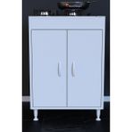 Lina Vella Home Orkide 60 cm Gömme Ocak Uyumlu 2 Kapaklı Mutfak Dolabı 60X85X56 - Beyaz