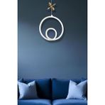 Lina White Gold Tek Renk Modern Sarkıt LED Avize - Beyaz - Gold