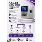 Linadex Kartlı okuyucu Parmak izi Personel Takip Cihazı-Web Giriş Çıkış Programı(10 Kart dahil)