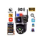 LinaS Çift Kameralı 6mp Full Hd Hareket Takipli Polis Çakarlı Alarmlı Wifi Güvenlik Kamerası