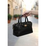Linas Collection Kadın Rugan El ve Çapraz Çanta 25*16 cm - Siyah